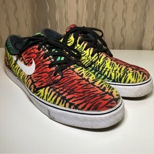 Nike SB Stefan Janoski Zoom Men's 13 Canvas Tiger Pack Multi Rainbow 615957-713